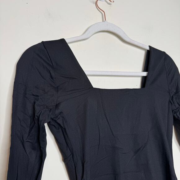 Susana Monaco Sweetheart Long Sleeve Top Black NWT Size Small - Picture 6 of 9